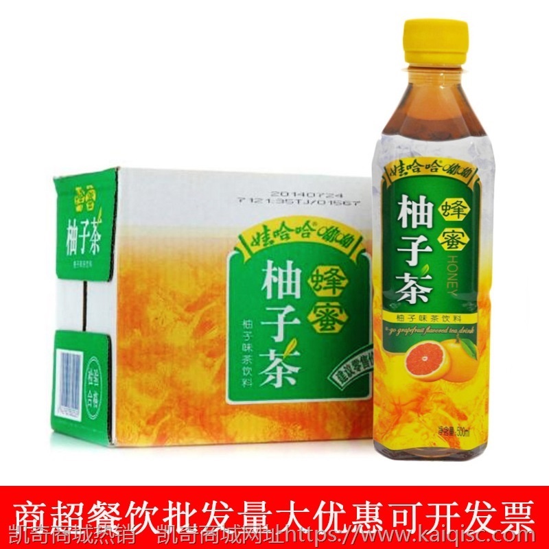 娃哈哈蜂蜜柚子茶碳酸饮料500ml*15瓶/箱