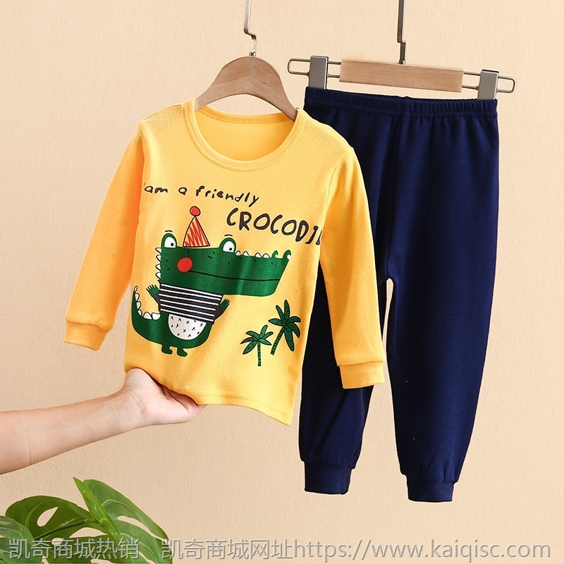 21秋季新款中大童内衣套装秋衣秋裤儿童印花家居服睡衣童装批发