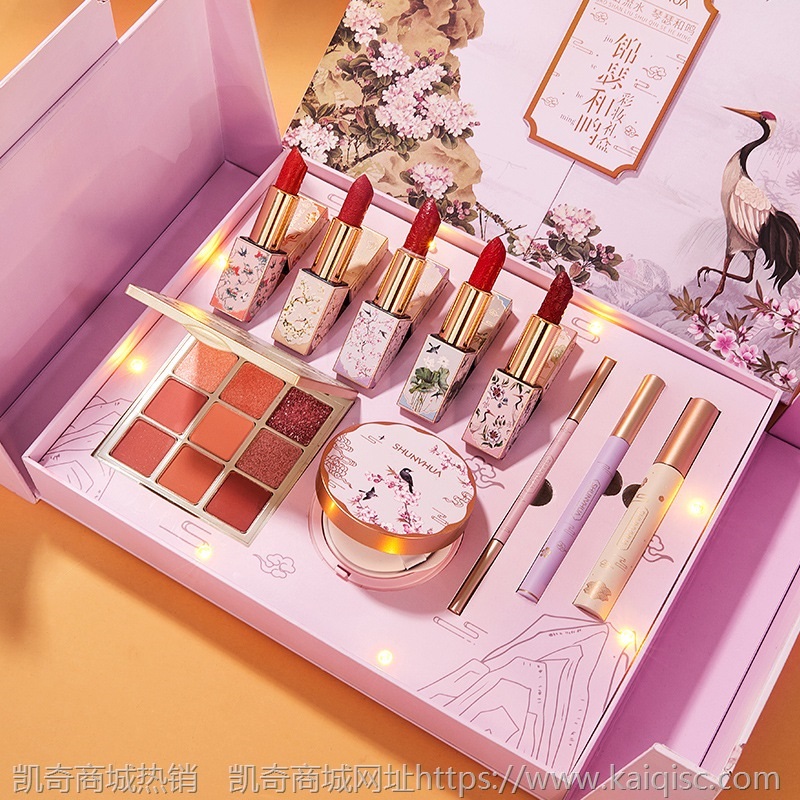情人节淑女花锦瑟和鸣十件口红彩妆套装全套美妆套盒化妆礼盒