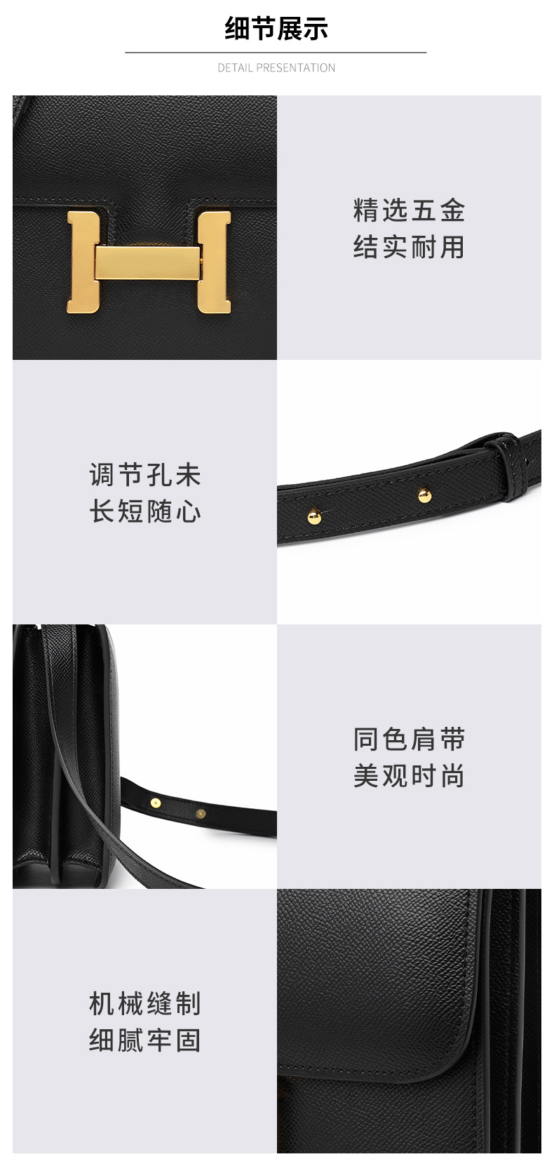 女士包包斜跨包牛皮时尚单肩小方包