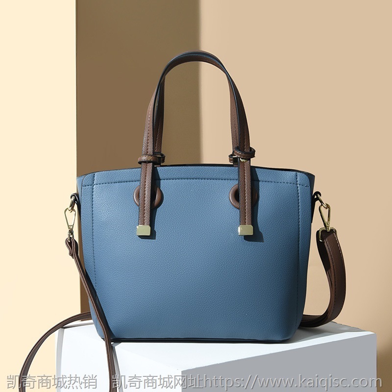 凯奇包包2021新款韩版时尚女包撞色大容量女式单肩斜跨手提包大包