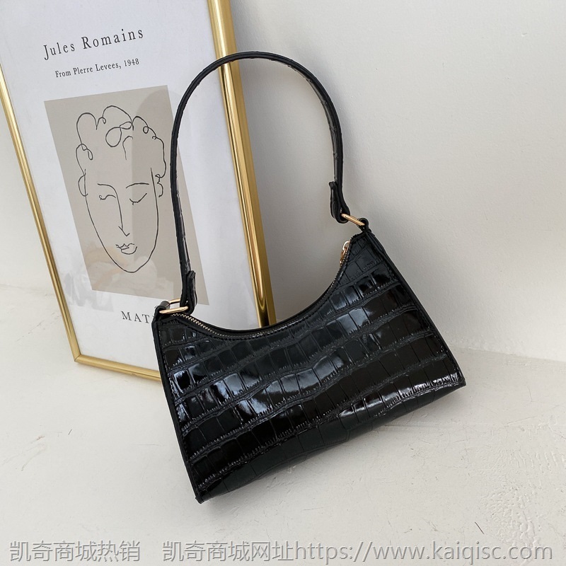 秋季鳄鱼纹腋下包 2021女包新款包包女流行单肩女包小众包包女包