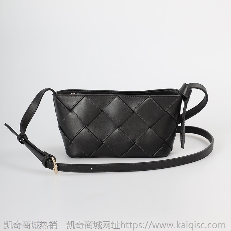 包包女包2021新款头层牛皮斜挎包小众品牌编织单肩包女士牛皮包