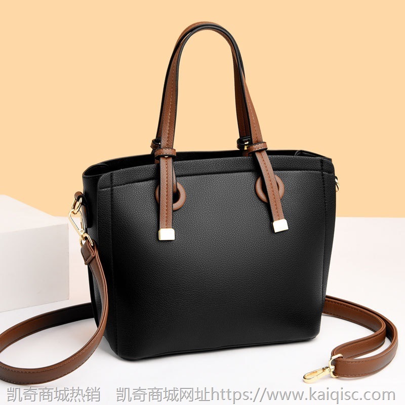 凯奇包包2021新款韩版时尚女包撞色大容量女式单肩斜跨手提包大包