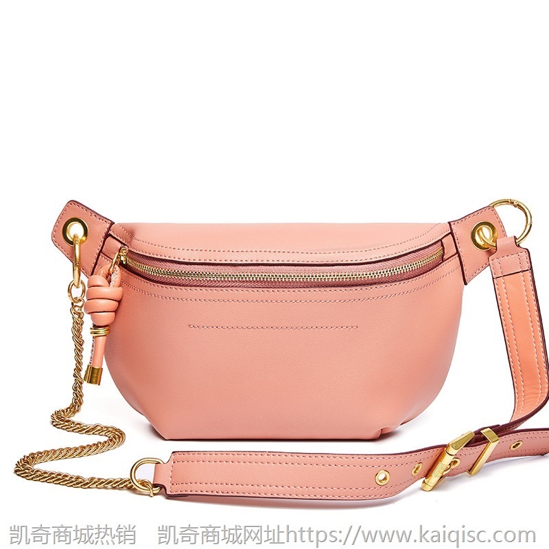 真皮包新款斜挎胸包女潮流女包包小包包百搭真皮腰包女潮ins