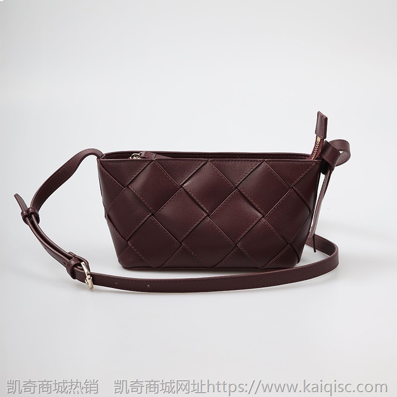 包包女包2021新款头层牛皮斜挎包小众品牌编织单肩包女士牛皮包