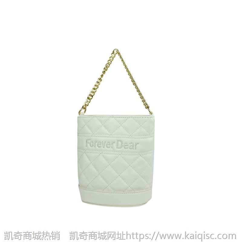 包包女2021夏季新款潮时尚女包流行菱格链条女士单肩包斜挎水桶包