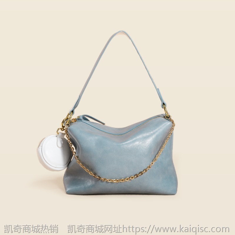 真皮女包斜挎单肩包2021秋冬新款女士通勤包包小众设计包一件代发