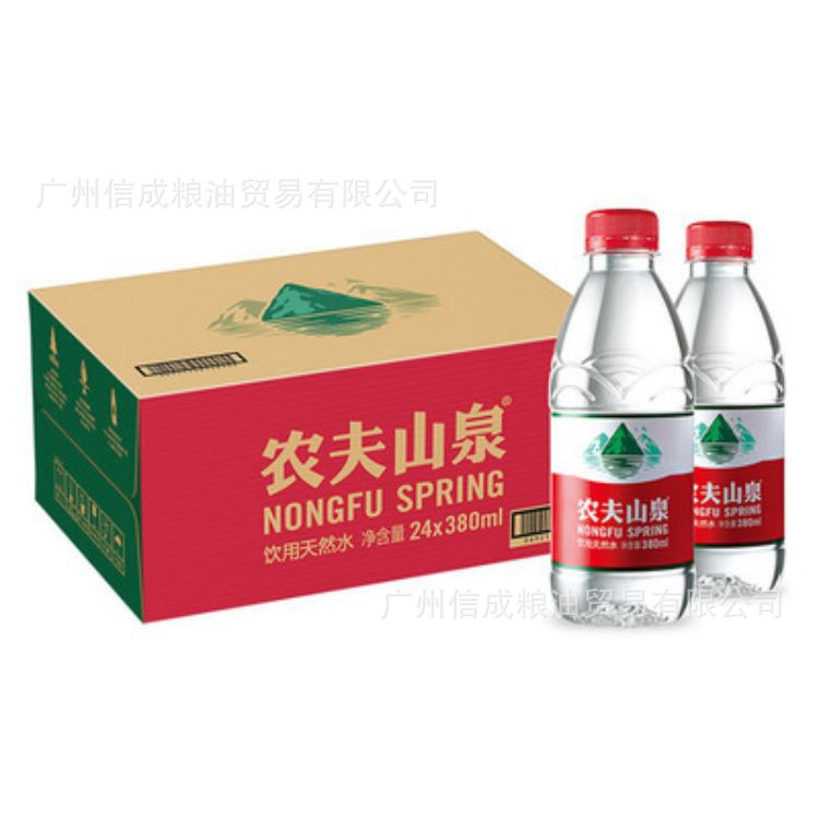 农夫山泉380ml*24小瓶/整箱装2箱 天然矿泉水弱碱性