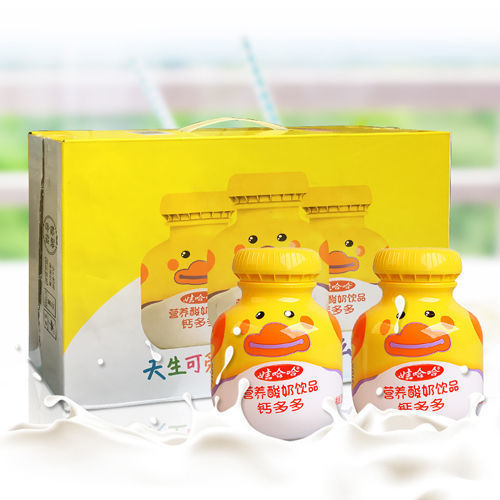 娃哈哈钙多多锌多多125g*12/24瓶整箱礼盒装儿童酸奶早餐牛奶饮料