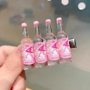 韩国网红搞怪鸭嘴夹娃哈哈ad钙奶发夹女无痕发卡刘海夹子饮料头饰