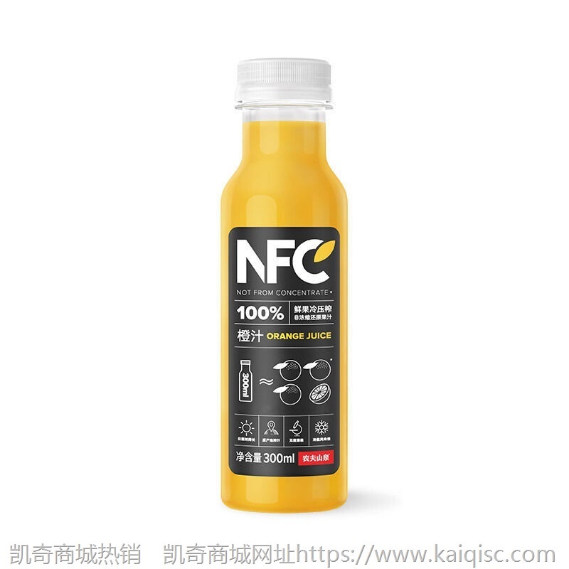 农夫山泉NFC果汁300ml果蔬橙汁芒果番石榴纯果汁饮料鲜榨整箱批发