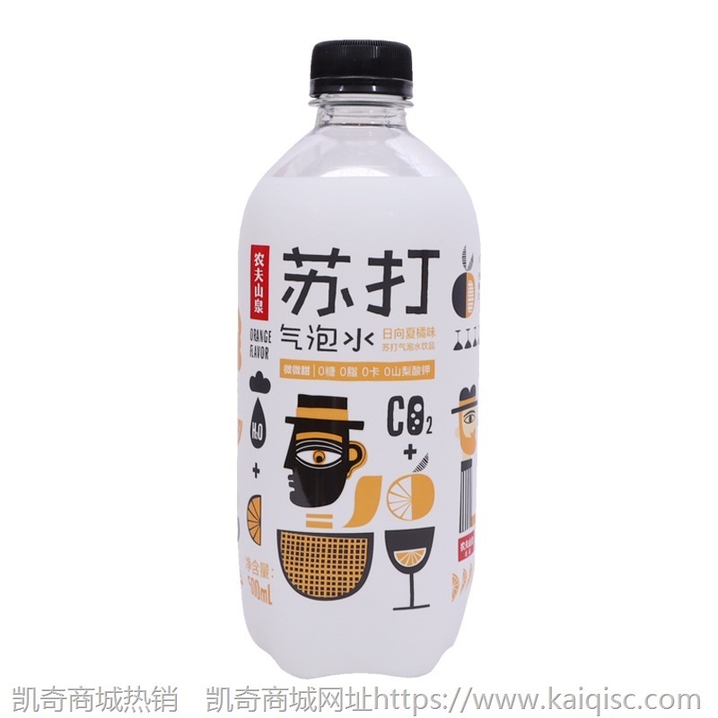 农夫山泉苏打气泡水 拂晓白桃味 莫吉托味 日向夏橘味500ml*15瓶