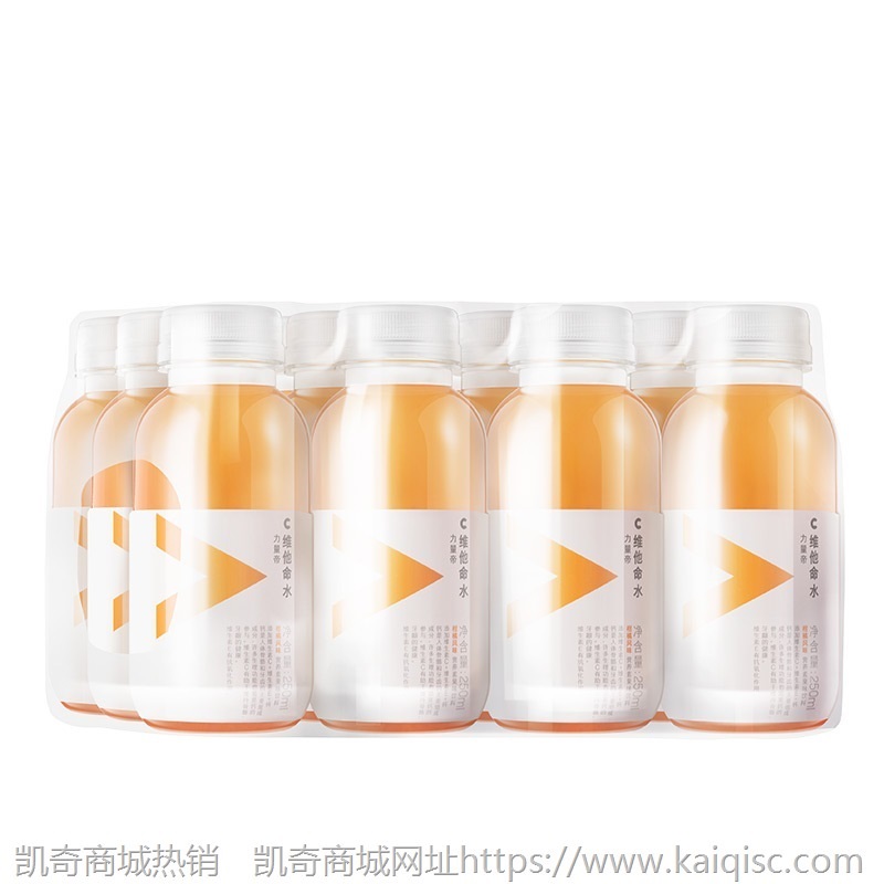 农夫山泉力量帝维他命水柠檬柑橘风味维生素c功能饮料250ml*12瓶