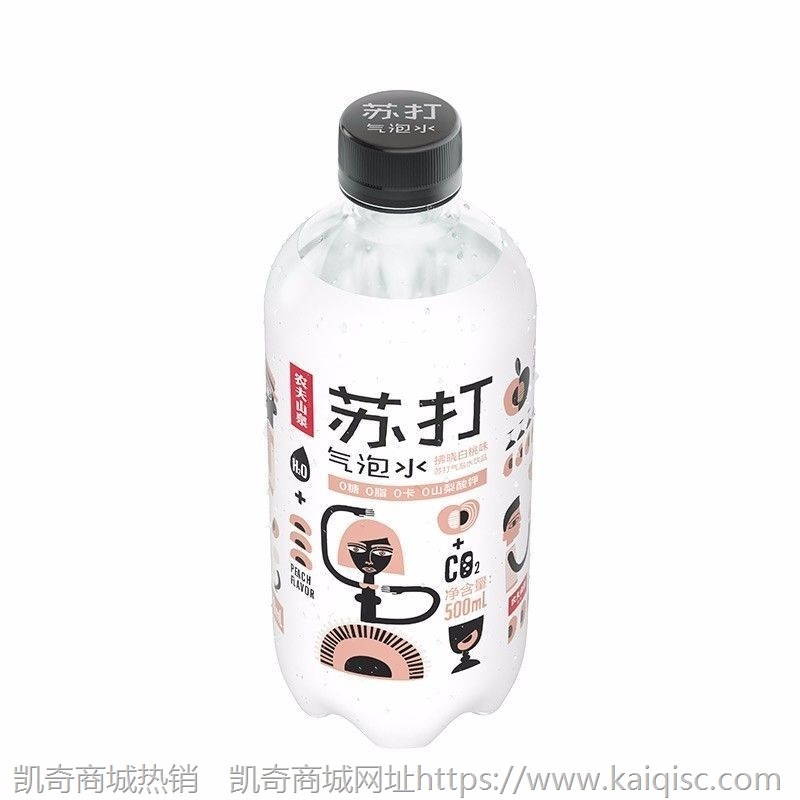 农夫山泉气泡苏打水0脂0卡整箱白桃夏橘莫吉托500ml*15瓶整箱