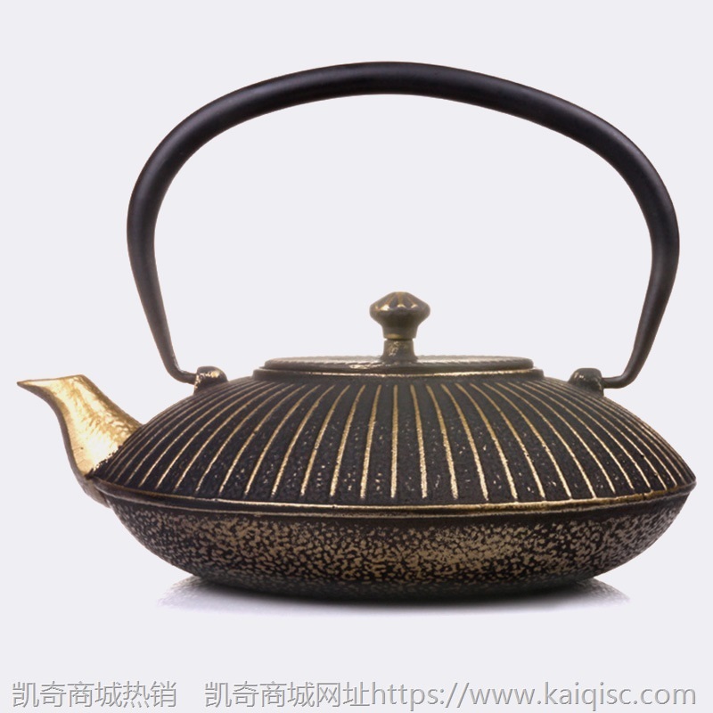 家居软装新中式茶室茶壶装饰柜摆件茶样板房复古博古架艺术铁茶壶