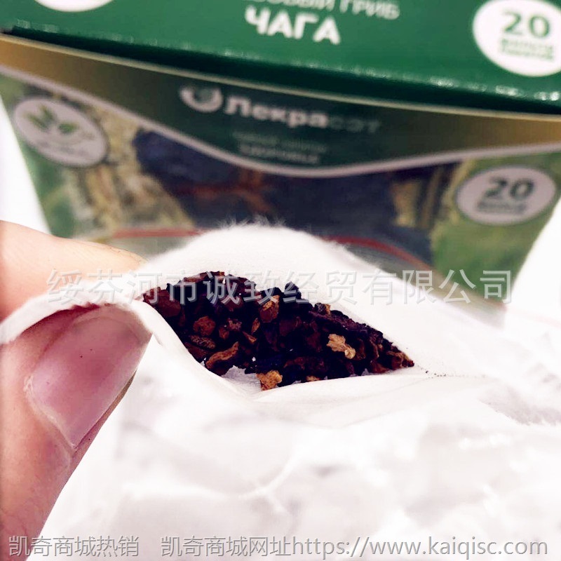 【批发/一件代发】俄罗斯桦树茸黑金颗粒茶包桦褐孔菌袋泡茶 20包