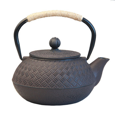 家居软装新中式茶室茶壶装饰柜摆件茶样板房复古博古架艺术铁茶壶