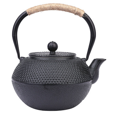 家居软装新中式茶室茶壶装饰柜摆件茶样板房复古博古架艺术铁茶壶