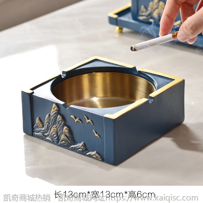 纸巾盒套装新中式客厅家用茶几抽纸盒轻奢桌面多功能收纳摆件