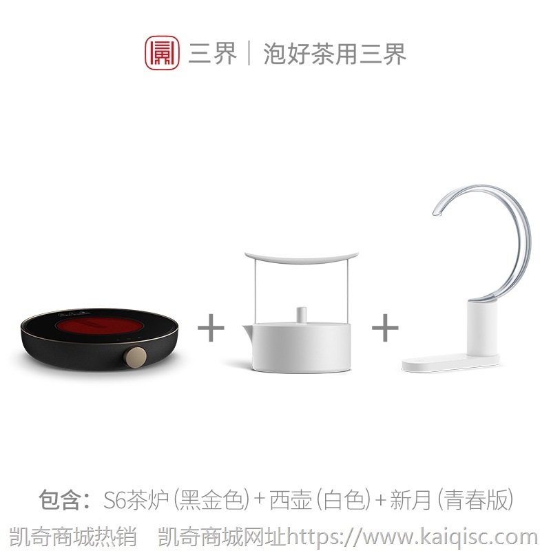 茶具套装电陶炉茶炉+烧水茶壶黑金组合家用现代简约泡功夫茶