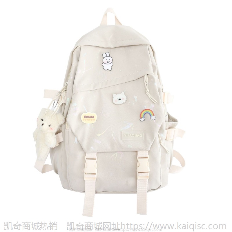 2021新款书包女韩版高中学生日系印花小清新少女背包初中生双肩包