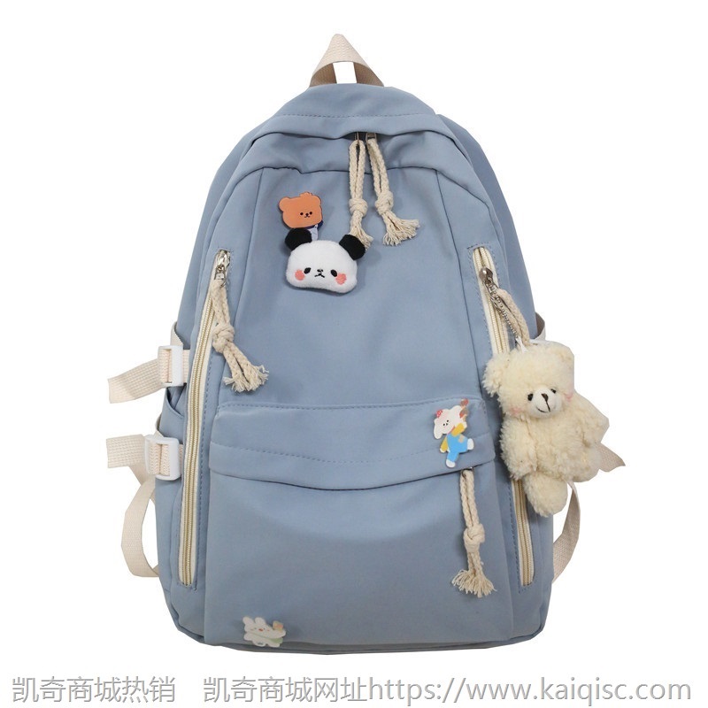 2021新款韩版大容量初中生可爱背包女百搭书包女大学生日系双肩包