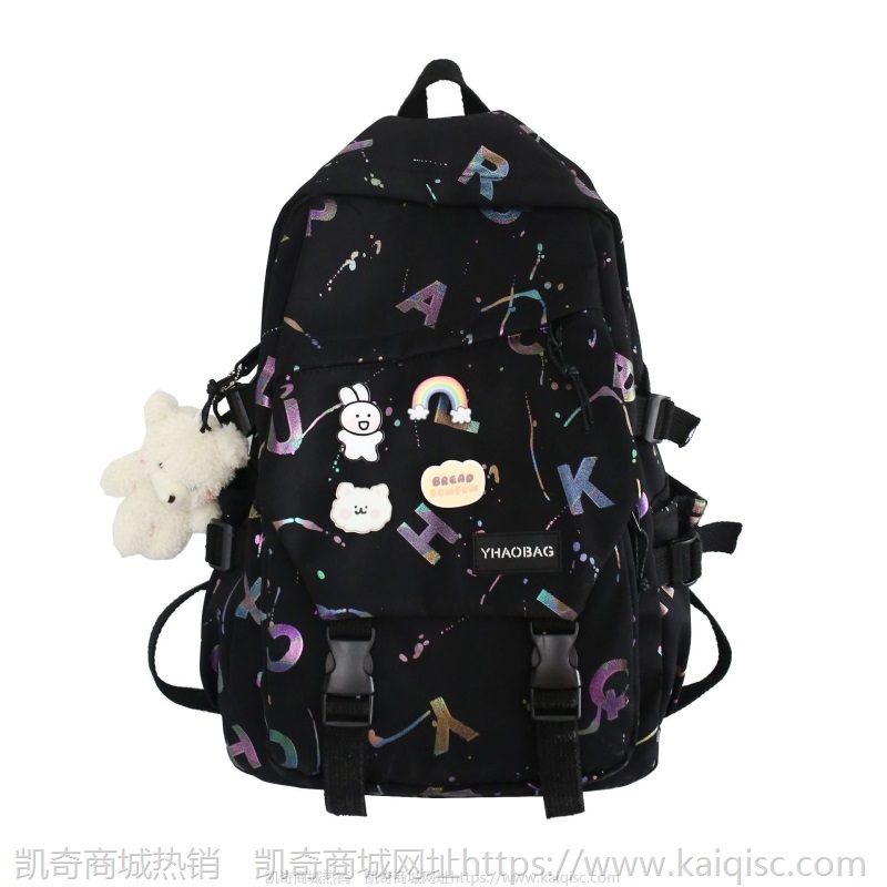 2021新款书包女韩版高中学生日系印花小清新少女背包初中生双肩包