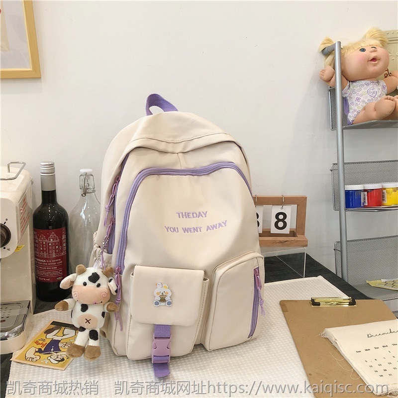 双肩包女韩版初中生中学生高中生大容量双肩包大学生书包女双肩包