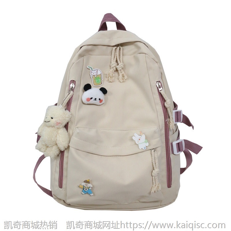 2021新款韩版大容量初中生可爱背包女百搭书包女大学生日系双肩包
