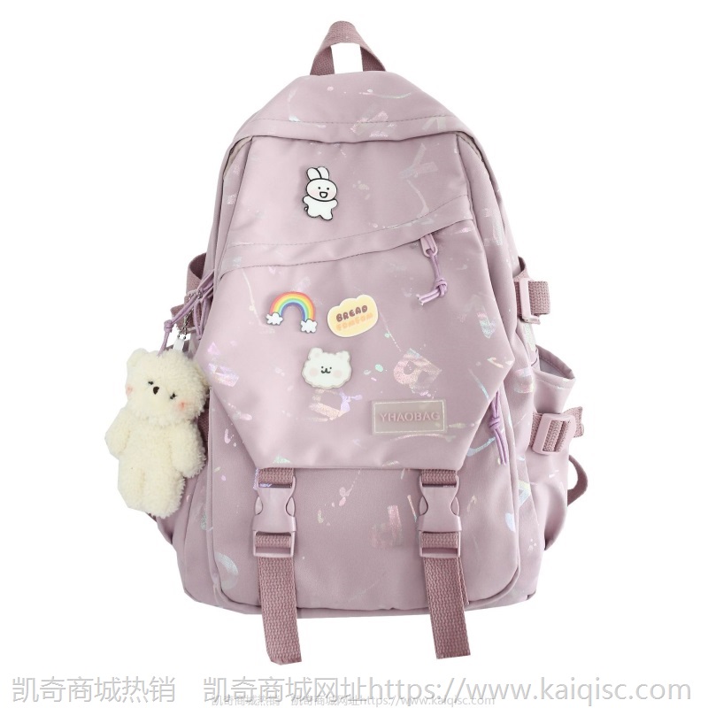 2021新款书包女韩版高中学生日系印花小清新少女背包初中生双肩包