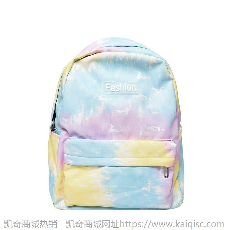 双肩包日系2021新款ins可爱少女渐变色潮大容量百搭旅行学生书包