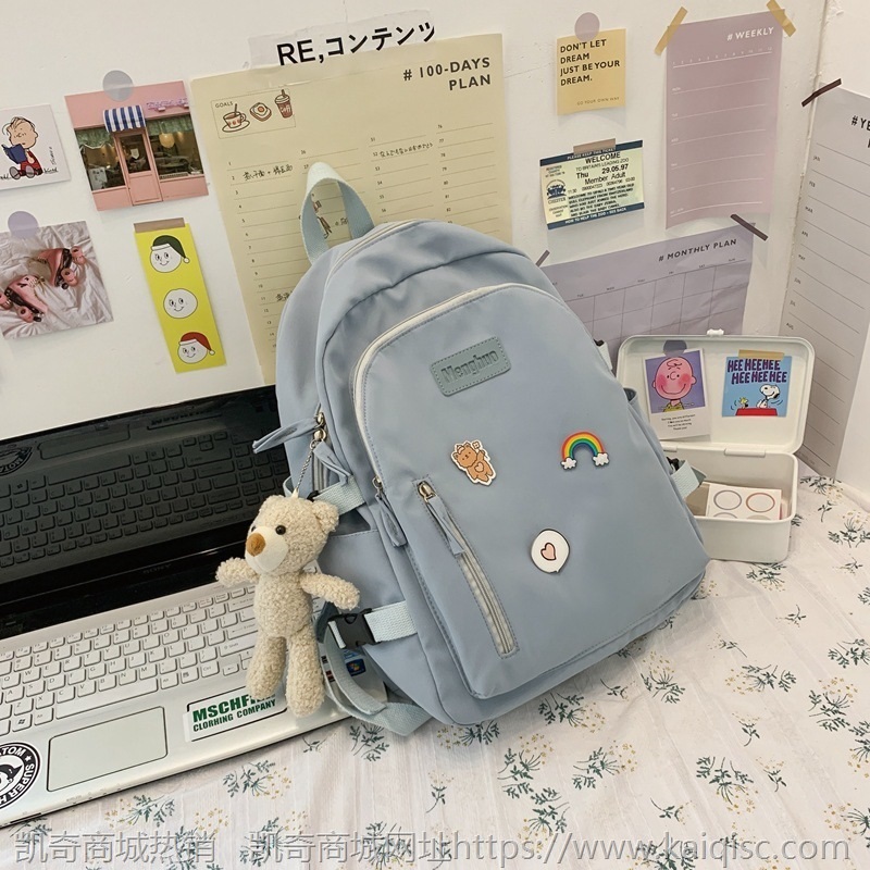初中女生书包女韩版高中学生大容量小清新可爱日韩 背包女双肩包
