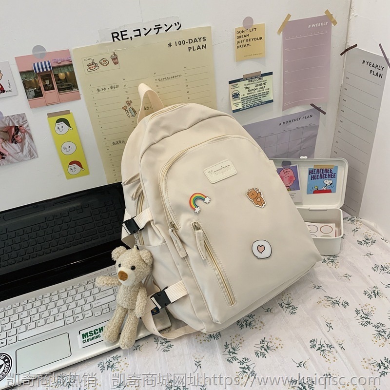 初中女生书包女韩版高中学生大容量小清新可爱日韩 背包女双肩包