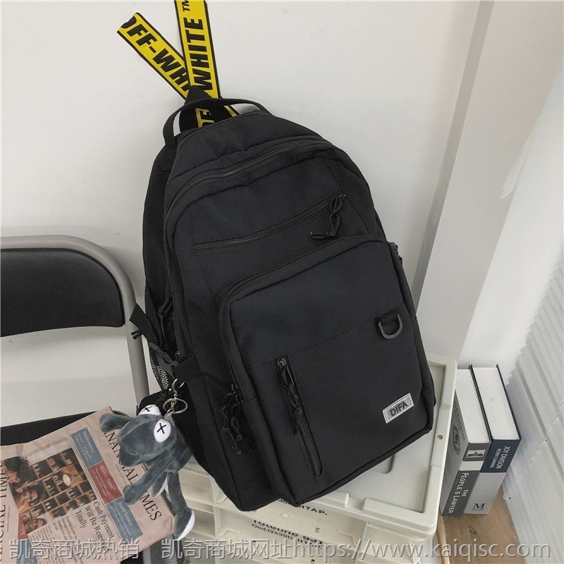 双肩包2021新款潮大容量书包女韩版原宿ulzzang高中大学生ins背包