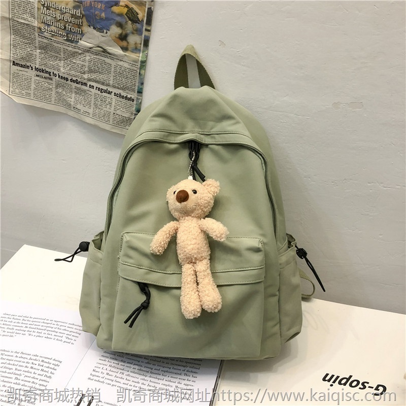 书包双肩潮ins韩版原宿ulzzang高中学生初中生双肩包简约潮酷背包