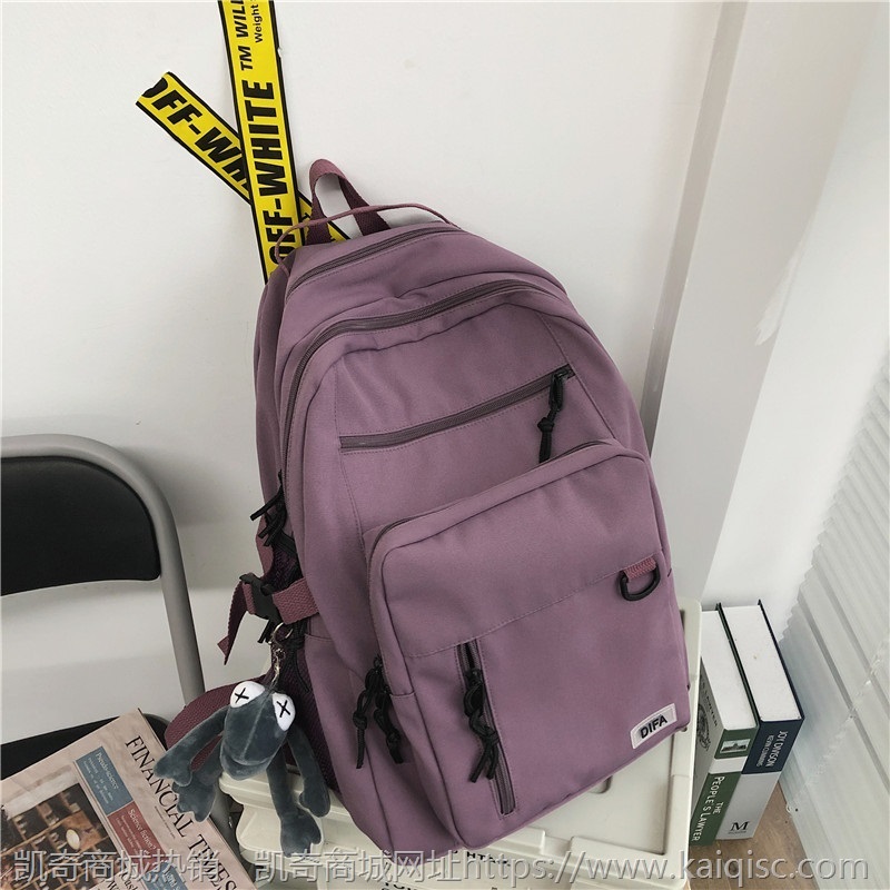 双肩包2021新款潮大容量书包女韩版原宿ulzzang高中大学生ins背包