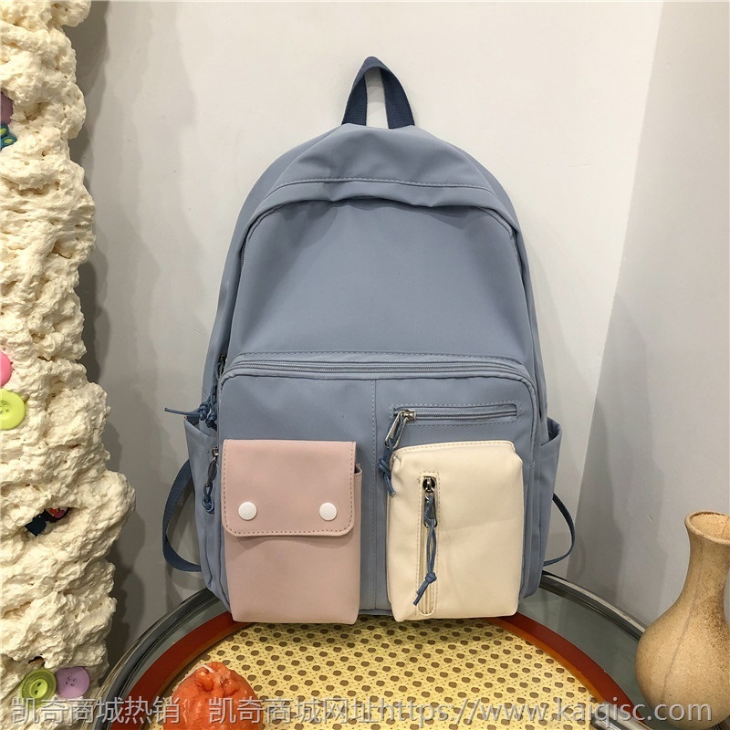 中学生书包女2021新款韩版校园时尚学院双肩包原宿风日系少女背包