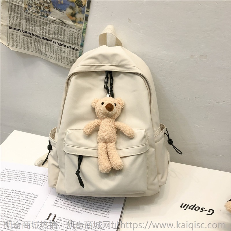 书包双肩潮ins韩版原宿ulzzang高中学生初中生双肩包简约潮酷背包