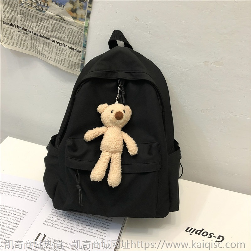 书包双肩潮ins韩版原宿ulzzang高中学生初中生双肩包简约潮酷背包