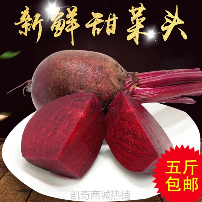 甜菜根新鲜红菜头红心紫菜头红甜菜红根萝卜泡菜沙拉西餐蔬菜批发