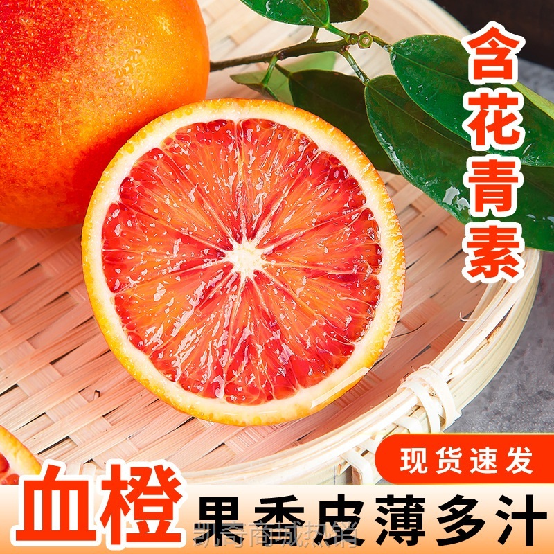 塔罗科血橙麻阳果冻橙子新鲜水果当季冰糖手剥多汁