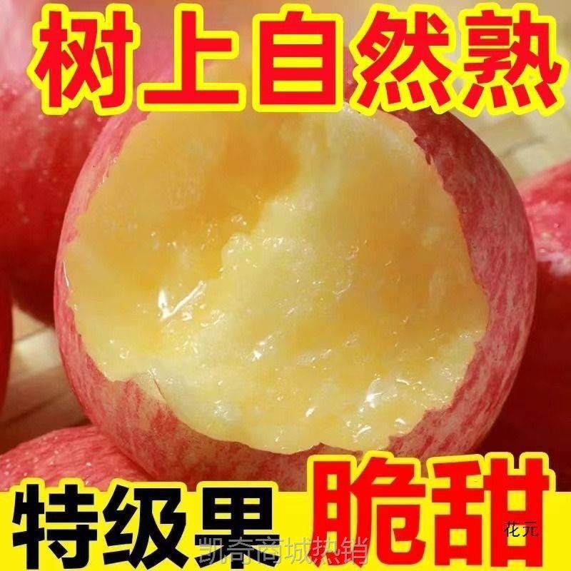 cf陕西洛川红富士苹果水果新鲜整箱当季脆甜丑平果10冰糖心包邮萍
