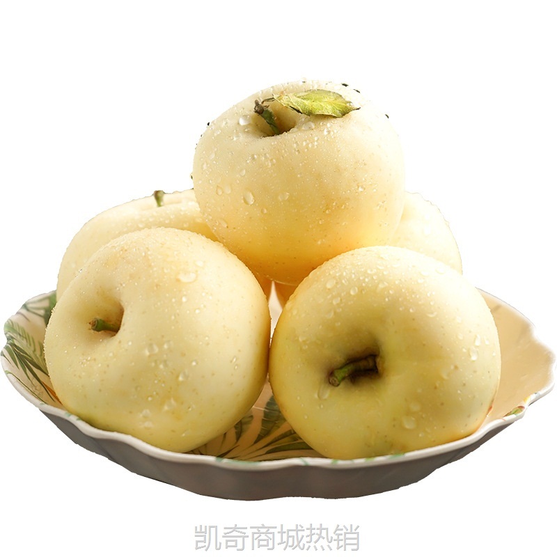 山东烟台苹果礼盒装黄金奶油富士脆甜苹果新鲜水果批发一件代发