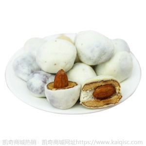 网红雪花奶枣125g独立包装杏仁零食夹心奶酪奶枣巴旦木小吃奶枣