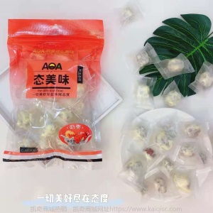 AOA态美味奶枣巴旦木奶枣150g一箱24袋