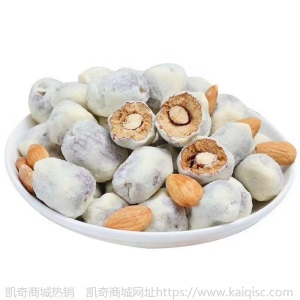 抖音奶油杏仁夹心枣干果枣有杏心夹巴旦木网红奶枣零食
