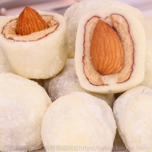 网红奶枣巴旦木夹心红枣无核枣夹心坚果零食干果年货食品批发