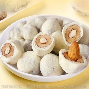 网红奶枣夹杏仁巴旦木抖音零食奶油枣奶酪枣独立包装1斤装