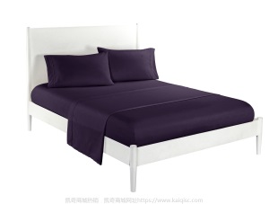 凯奇ebay家纺素色嵌条凯奇四件套 床品bed sheet set